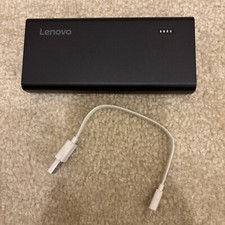 Portas USB Power Bank para Celular Lenovo PA10400 Preto 10400 mAh Funcionando, usado comprar usado  Enviando para Brazil