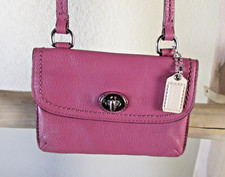 Coach cerise leather for sale  Albuquerque
