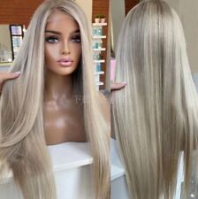 Peruca personalizada 18 polegadas destaque cabelo humano loiro liso 13X4 renda frontal comprar usado  Enviando para Brazil