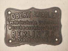 Gussschild türschild ziegler gebraucht kaufen  Grünhainichen