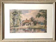 Vintage watercolour church for sale  Shipping to Ireland