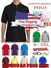 Camisa Polo Masculina pré-encolhido Heavy Cotton Golf Sports Plain Jersey Pique Camiseta comprar usado  Enviando para Brazil