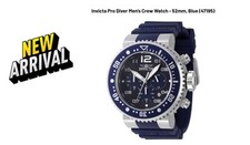 Relógio masculino Invicta Pro Diver Crew - 52mm, azul (47195) comprar usado  Enviando para Brazil