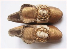 Alte puppenschuhe golden gebraucht kaufen  Melle
