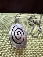 Abalone necklace pendant for sale  Jackson
