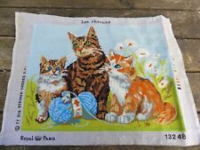 Canevas chat chatons d'occasion  France