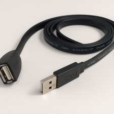 Fio plano USB 2.0 macho para fêmea, usado comprar usado  Enviando para Brazil