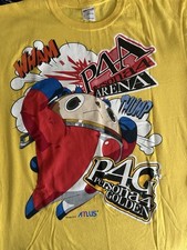 Camiseta Atlus Persona 4 Golden Arena P4G - Gráfica E3 2012 Grande Teddy comprar usado  Enviando para Brazil