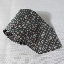 Gravata masculina vintage 100% seda importada da Itália verde e rosa comprar usado  Enviando para Brazil
