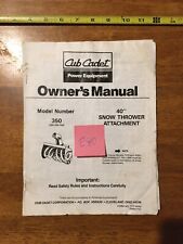 Cub cadet model for sale  Reynoldsville