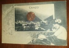 Cartolina epoca paesagg usato  Fagnano Olona