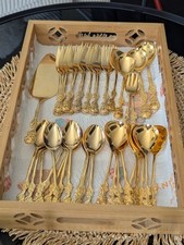 Kuchenbesteck karat vergoldet gebraucht kaufen  Berlin