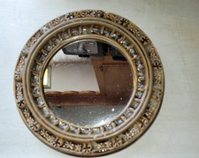 RARO ESPELHO REDONDO VINTAGE DE CERÂMICA BENNINGTON VERMONT LINDO!  (frete grátis) comprar usado  Enviando para Brazil