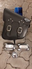 Borsa moto cuoio usato  Lecco