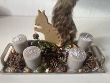 Adventskranz grau adventstable gebraucht kaufen  Duisburg