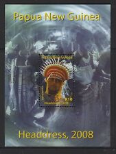 Papua Nova Guiné 2008 Trajes Tradicionais Cocar M/s 10k Nunca usado, sem marca de charneira $4.85 comprar usado  Enviando para Brazil