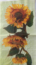 Servietten gemalte sonnenblume gebraucht kaufen  Neuss