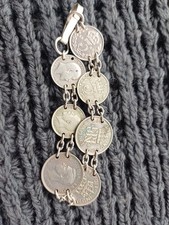 Silver coin charm for sale  MACCLESFIELD