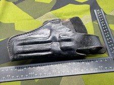 Coldre de cinto revólver de couro preto original, usado comprar usado  Enviando para Brazil