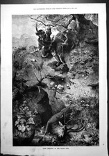 Old antique print for sale  UK