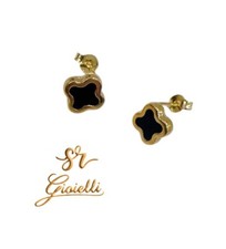 Orecchini quadrifoglio oro usato  Casapesenna