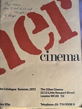 Cinema summer 1972 for sale  LONDON