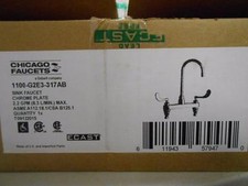Torneiras Chicago 1100-G2E3-317AB cromadas grau comercial cozinha arco alto comprar usado  Enviando para Brazil