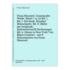 Frans masereel gesammelte gebraucht kaufen  Krefeld