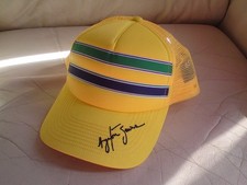 Boné amarelo Ayrton Senna Formula One TAMANHO 0S MUITO BOM ESTADO. comprar usado  Enviando para Brazil