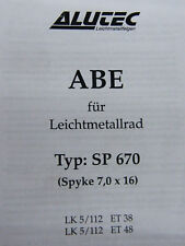 Riginal abe alufelge gebraucht kaufen  Stadthagen