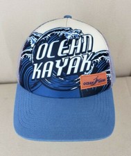 Boné caminhoneiro OCEAN KAYAK azul e cinza ondas de água malha traseira adulto Snapback comprar usado  Enviando para Brazil