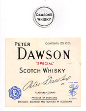 Usado, CONJUNTO DE ETIQUETAS DE UÍSQUE ESCOCÊS PETER DAWSON, GLASGOW, ESCÓCIA PETER DAWSON 1935 comprar usado  Enviando para Brazil