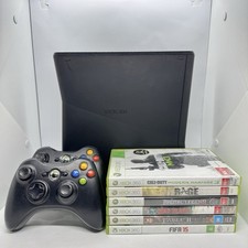 Console Microsoft Xbox 360 S Slim 4GB + 6 jogos + 2x controles OEM VGC PAL comprar usado  Enviando para Brazil