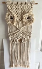 Macrame owl wall for sale  Unionville