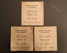 Biglietto lotto biglietti usato  Pray