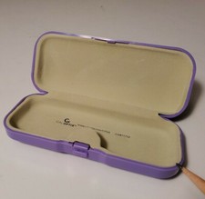 Estojo Para Óculos Crianças * Roxo * Estojo Rígido Com Interior Cinza * Óculos caso comprar usado  Enviando para Brazil