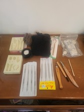 Lote de artesanato hobby agulha feltro empurrar moldes ferramentas lã etc.tootls materiais, usado comprar usado  Enviando para Brazil
