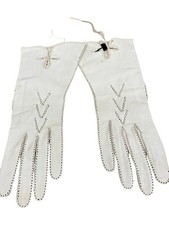 Vintage white leather for sale  EXETER