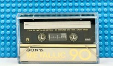 FITA CASSETE SONY METALLIC 90 1982 TIPO IV EM BRANCO (1) (USADA) comprar usado  Enviando para Brazil