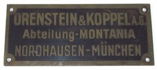 Riginal waggonschild renstein gebraucht kaufen  Warburg