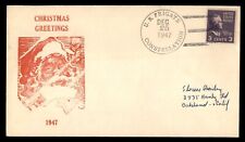 MayfairStamps US Fragate Constellation 1947 Christmas Greetings Naval Cover aam_ comprar usado  Enviando para Brazil