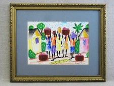 Haitian watercolor landscape for sale  Hoffman Estates