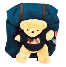 Mochila Polo Ralph Lauren EUA Bandeira Urso Pelúcia Personalizada  comprar usado  Enviando para Brazil