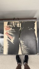 The Rolling Stones–Sticky Fingers LP de vinil 1979 reedição do Reino Unido, com zíper. comprar usado  Enviando para Brazil