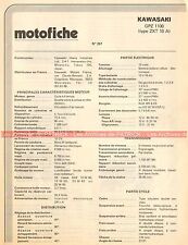 KAWASAKI GPZ 1100 Type ZXT 10 A - ZXT10A 1983 Fiche Technique Moto 000426 comprar usado  Enviando para Brazil