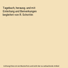 Tagebuch herausg einleitung gebraucht kaufen  Trebbin
