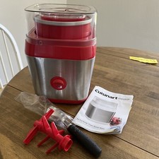 Usado, Sobremesa e sorvete Cuisinart ICE-31R colher de frutas congelada vermelha comprar usado  Enviando para Brazil
