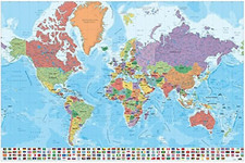 Mappamondo parete italiano usato  Roma