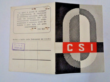 Tessera csi calcio usato  Soliera
