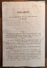 Ravenna 1870 regolamento usato  Italia